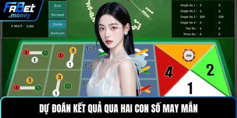 Dự đoán kết quả qua hai con số may mắn