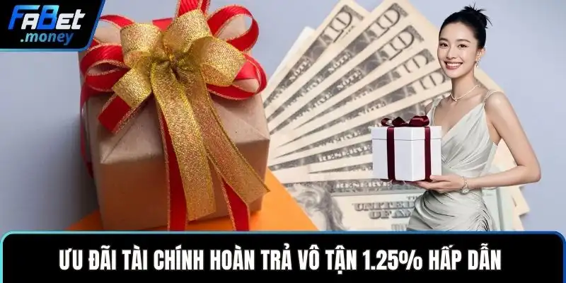 Ưu đãi tài chính hoàn trả vô tận 1.25% hấp dẫn